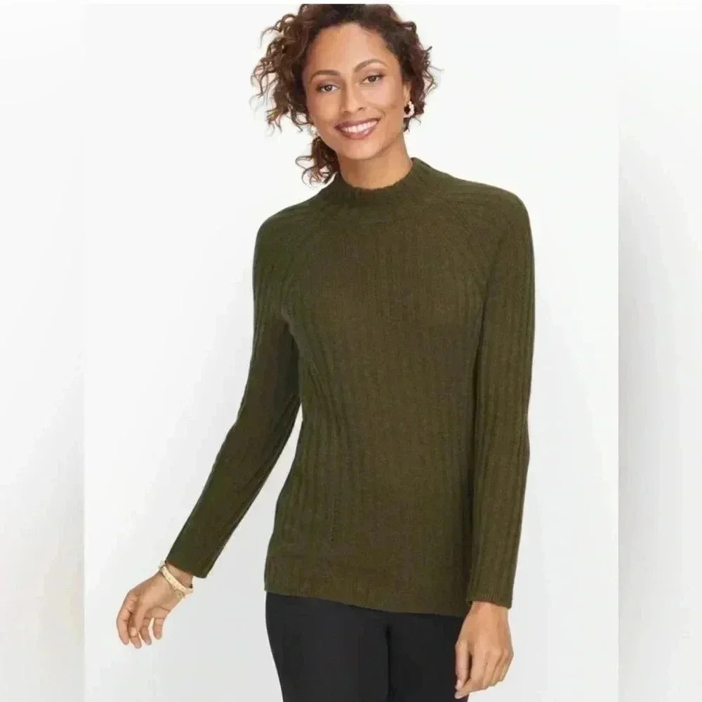Talbots Cashmere Mockneck Sweater